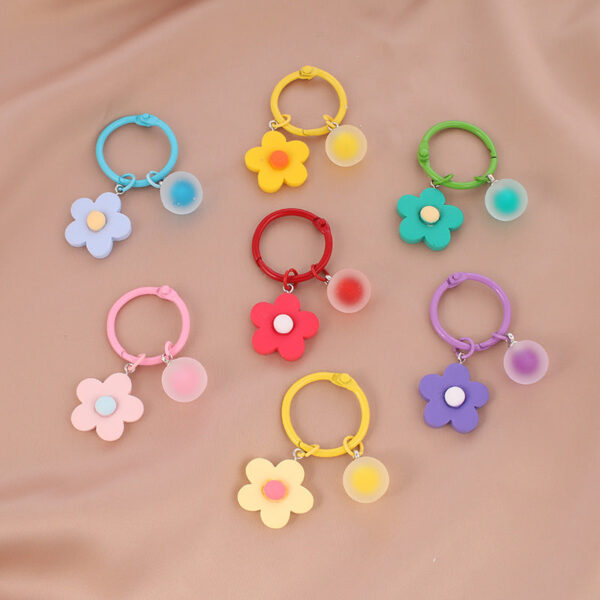 O1CN01am5JJ32M1nY5hWxCS__2213233119768-0-cib Wholesale Resin Color Flower Keychain