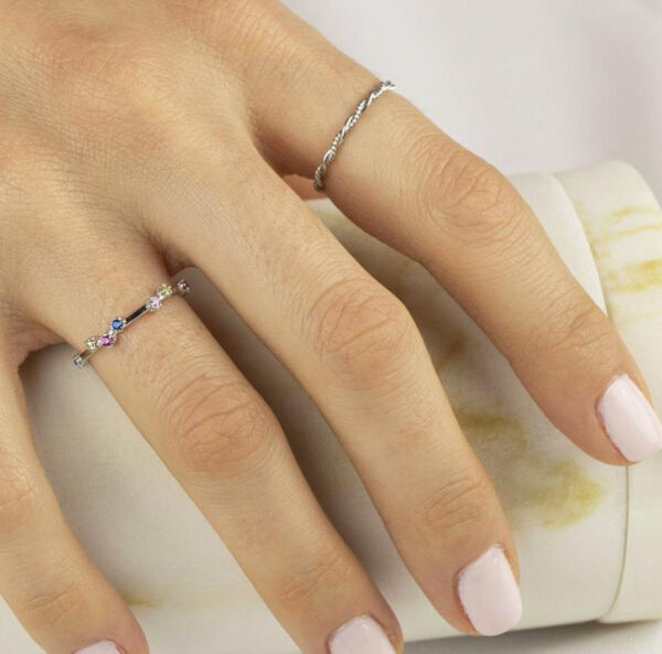 Wholesale 18K Gold Plated Wavy Twisted Rope Twist Stainless Steel Ring