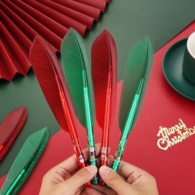 Wholesale Christmas Feather Gel Pens