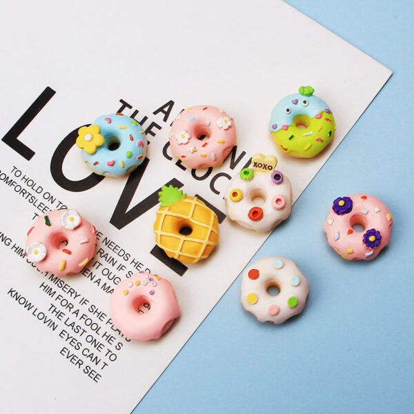 Wholesale Cartoon Donut Resin Cream Glue Phone Case