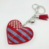 Wholesale Velvet Inlaid Diamond Heart Keychains