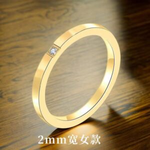5-b-3 one diamond gold 2mm (returnable and exchangeable if faded) / No. 5