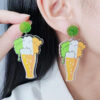 O1CN01ats1km1T3M7hMoQBy_2677772326-0-cib Wholesale St. Patrick's Day Rainbow Beer Acrylic Earrings