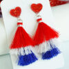O1CN01au07z11v6O38ymD1K_2208452356123-0-cib Wholesale Independence Day Festive Atmosphere Tassel Love Sports Cheerleading Earrings