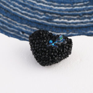 Black Peach Heart Flowers