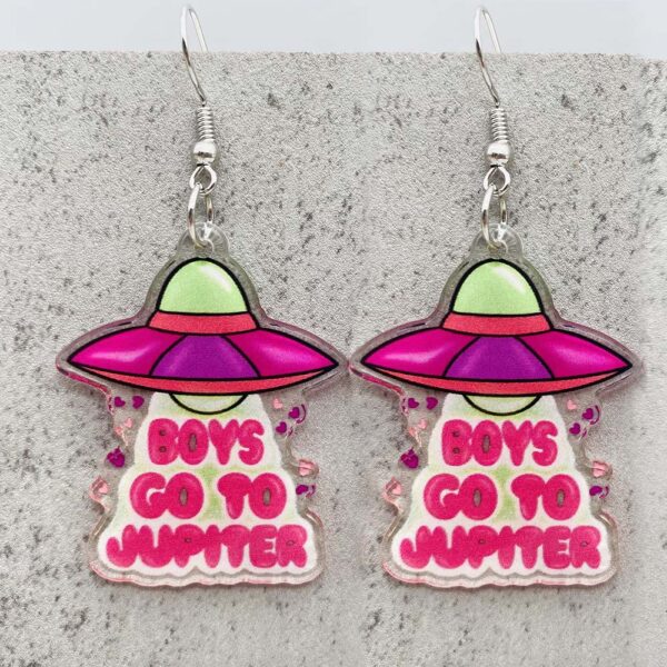 Wholesale Valentine's Day Earrings English Letters LOVE Love Acrylic Earrings