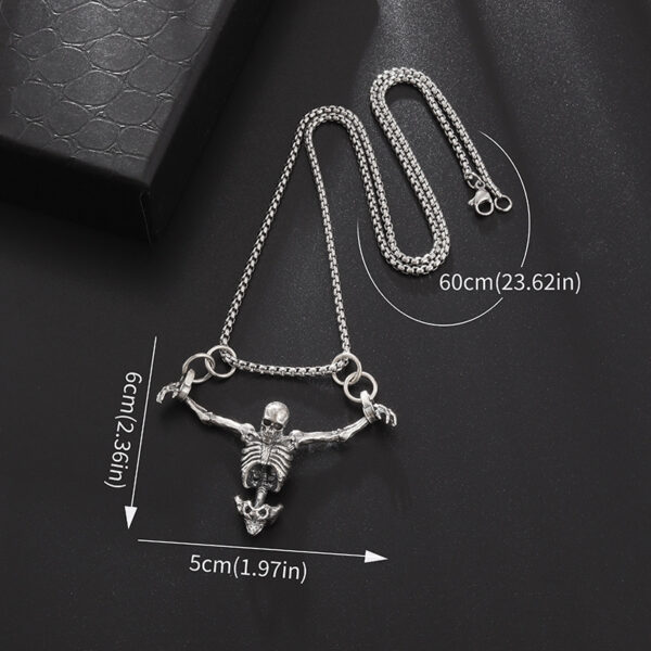 O1CN01av3nTI1PSJQwDEbrl_2206510641839-0-cib Wholesale Halloween Gothic Skull Necklace