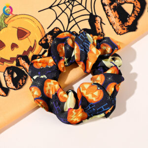 Halloween Circle-Pumpkin Navy Blue / Qiyue factory direct sales