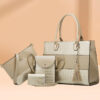 Wholesale Vintage Crocodile Pattern PU Shoulder Bag Set of Four