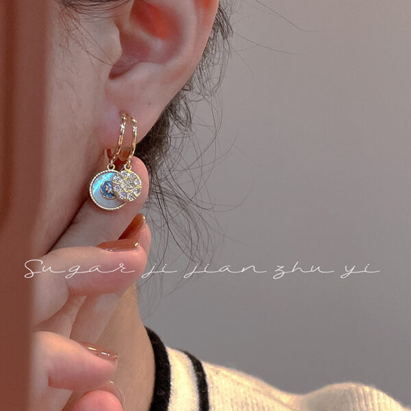 O1CN01awFZU21veHD8FsIEX_2211641826197-0-cib Wholesale 925 Silver Needle Round Ring Shell Alloy Earrings