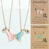 Wholesale Colorful Butterfly Magnets Alloy Necklaces Set