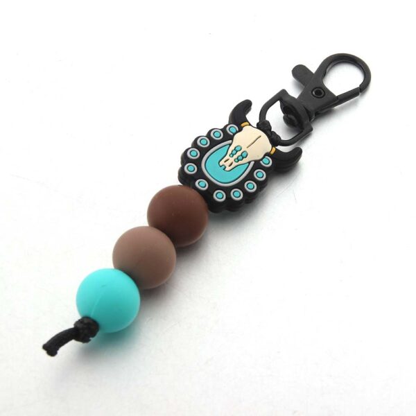 O1CN01b16Kut1bYW5p7B16G_2216822363477-0-cib Wholesale Cartoon Animal Dwarf English Letter Bull Head Silicone Bead Keychain