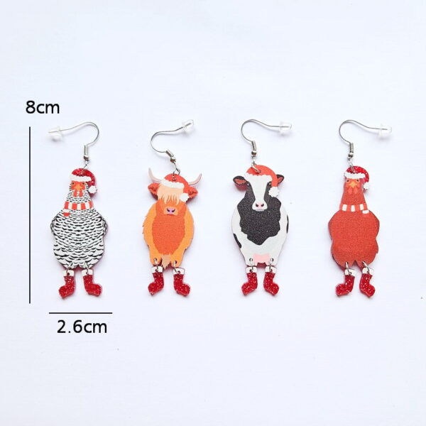 O1CN01b1YtMd1ZFcQbRQw4o_1794553165-0-cib Wholesale Christmas Hen Cow Cow Animal Earrings