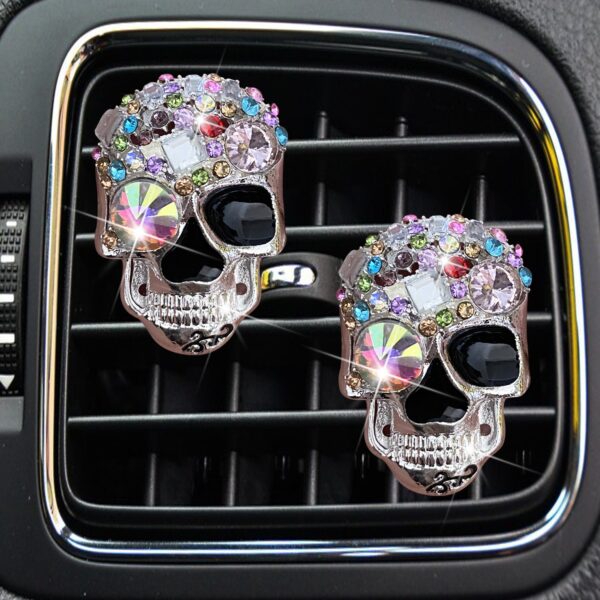 O1CN01b2CbSC1aa3d21Xpld__2950503345-0-cib Wholesale Colored Diamond Retro Skull Car Perfume For Car