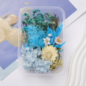 8# Yusheng light blue dried flower box