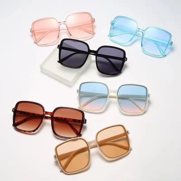 Wholesale Square Frame Anti UV PC Sunglasses