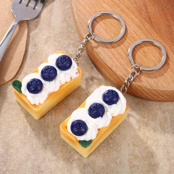 Wholesale PVC Simulation Cream Cake Keychain