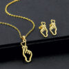 Wholesale Stainless Steel Necklace and Earrings Set
