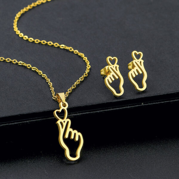 Wholesale Stainless Steel Necklace and Earrings Set