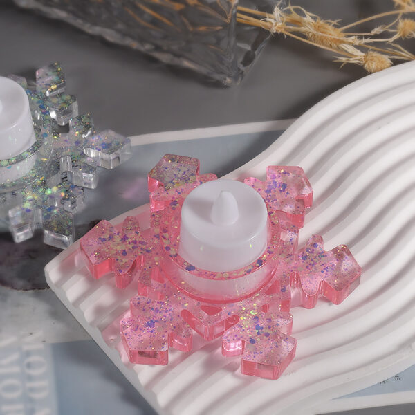 Wholesale DIY Resin Crystal Drop Glue Christmas Snowflake Mold