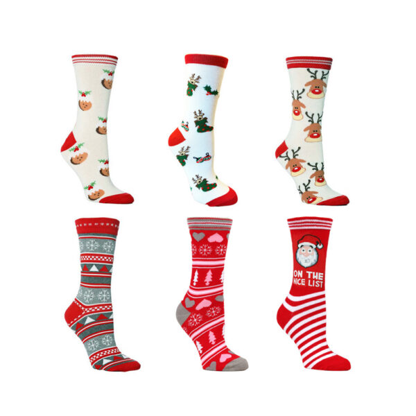 O1CN01bFkG3K1EFyyIVO9sl_1640460323-0-cib Wholesale Christmas Elk Cotton Mid-calf Socks