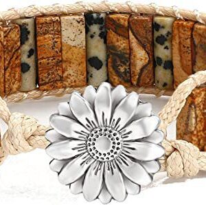 Sun button leopard print