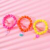 Wholesale Macaron PVC Beads Bracelet Set of Three