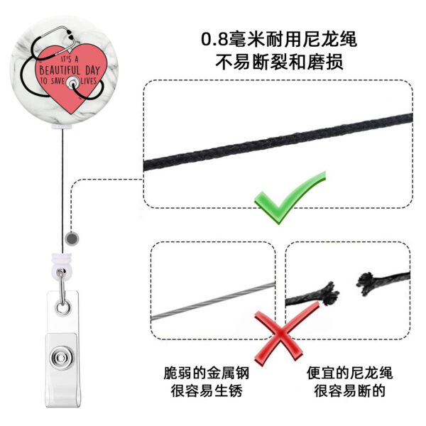 O1CN01bHMckk1DSyJH3brUq_971130216-0-cib Wholesale Badge Reels ABS Doctor Nurse Retractable Keychain