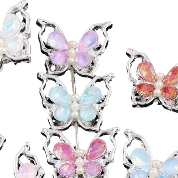 O1CN01bHRzd21Ddy47CxD7m_2491030240-0-cib Wholesale Alloy Cut-out Mocha Color Butterfly Diamond Ball Can Be Worn Straight Hole Beads DIY Accessories