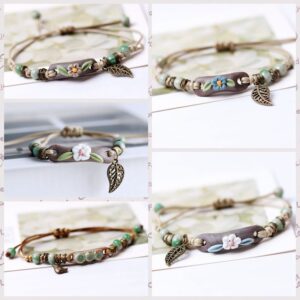 O1CN01bIUFjT28ZJpUCFY0Z__968787946-0-cib Wholesale clay color shoulder pole flower leaf Bracelet