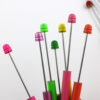 Wholesale Beadable Pencils DIY Metal Colored Eternity With Eraser