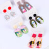 Wholesale Beauty Avatar Simple Acrylic Earrings