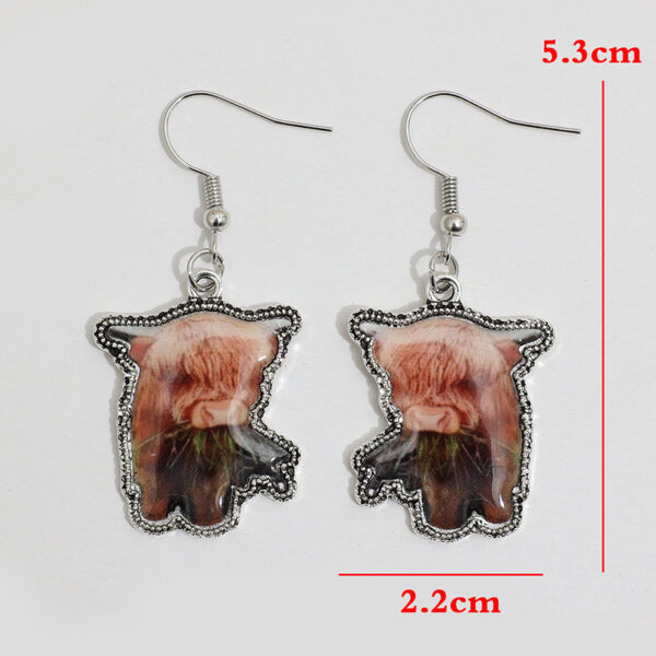 O1CN01bMsB4l1qyMblfrXor_2206372095564-0-cib Wholesale of Western Fengxi Highland Cow Earrings