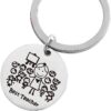 Wholesale Teacher's Day Gift Stainless Steel Keychain