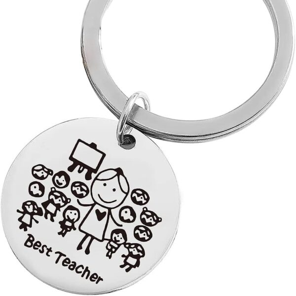 Wholesale Teacher's Day Gift Stainless Steel Keychain