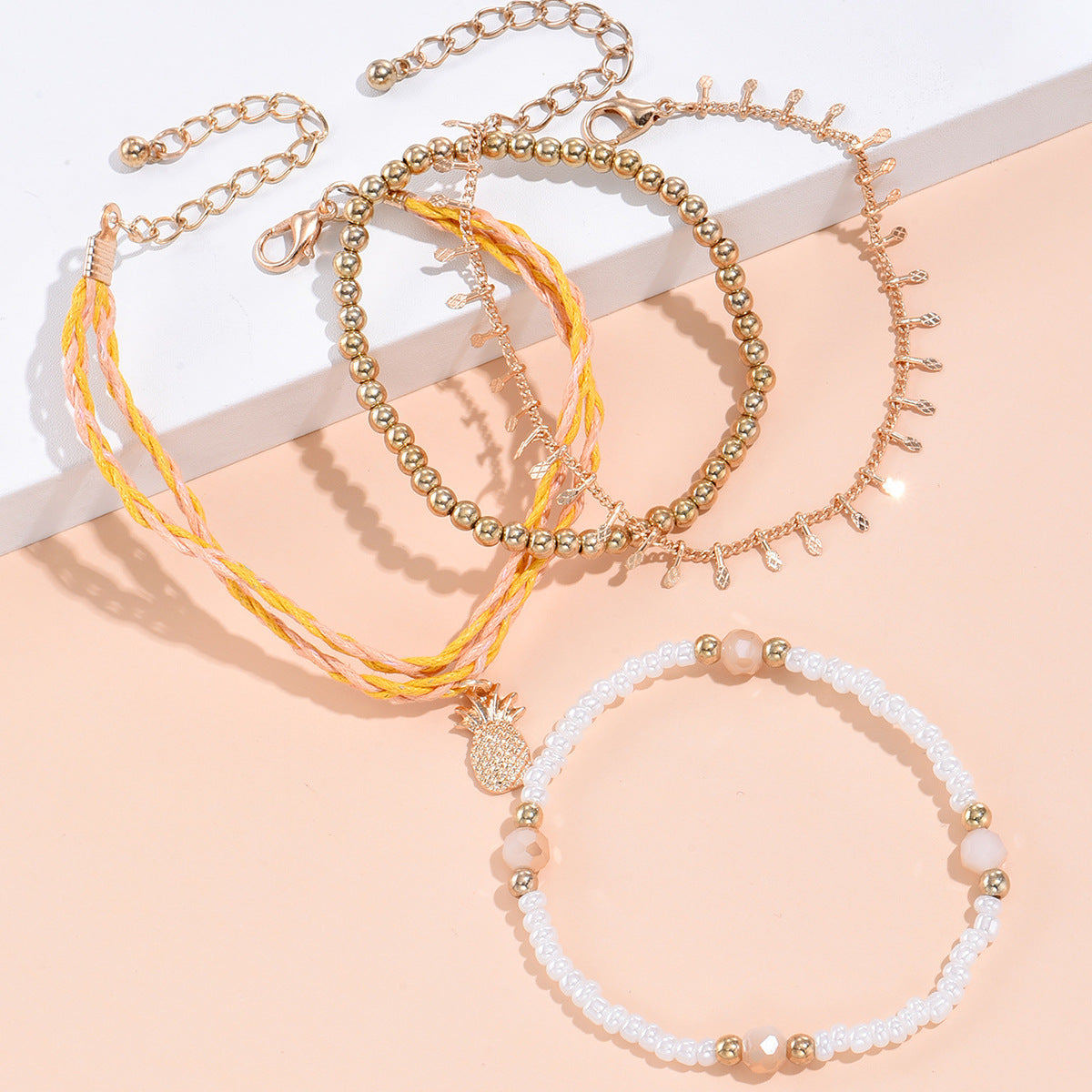 Wholesale Multilayer Rice Beads Glass Bracelet