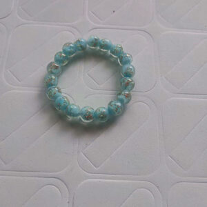 10MM blue-green colored glaze bracelet 18 PCs/strip