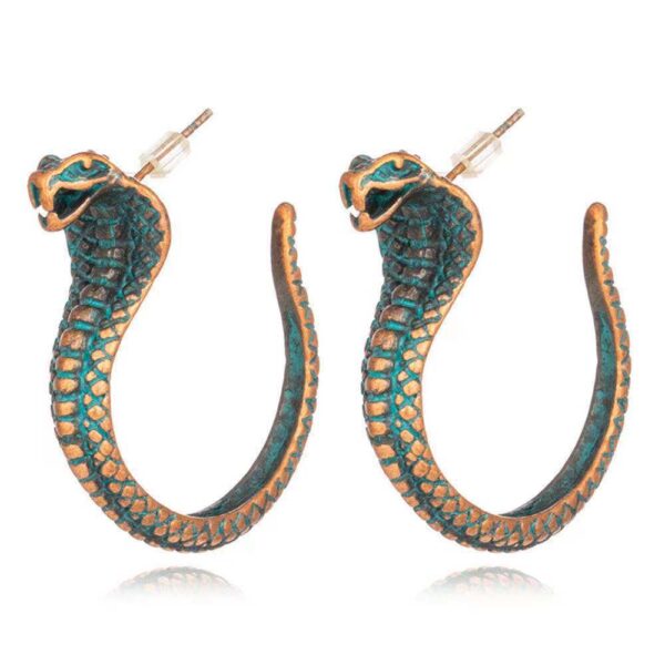 Wholesale Distressed Snake Earrings