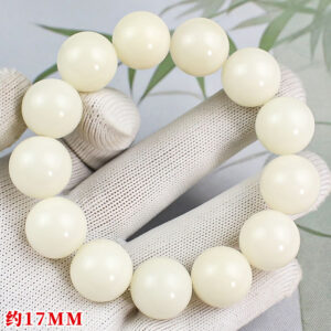 Bead diameter is about 17mm, 13 beads