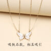Wholesale Colorful Butterfly Magnets Alloy Necklaces Set
