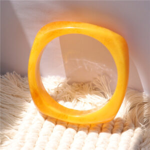 Square yellow inner diameter about 6.7cm