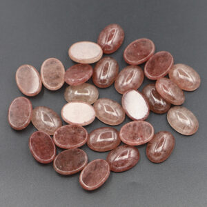 Strawberry Crystal / 13*18MM oval ring surface