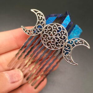 Dark blue +10 tooth comb