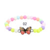 Wholesale Kids Colorful Butterfly Plastic Beaded Bracelet