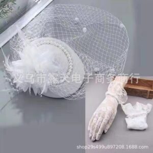 white [hat gloves]