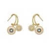 O1CN01bXOxWg1veHD6JDlpM_2211641826197-0-cib Wholesale 925 Silver Needle Round Ring Shell Alloy Earrings