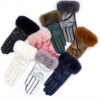 Wholesale Women's Winter Fur Skiing with Plush Angora Glove