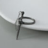 Wholesale Gothic Dark Cross Sword Tassel Alloy Ring
