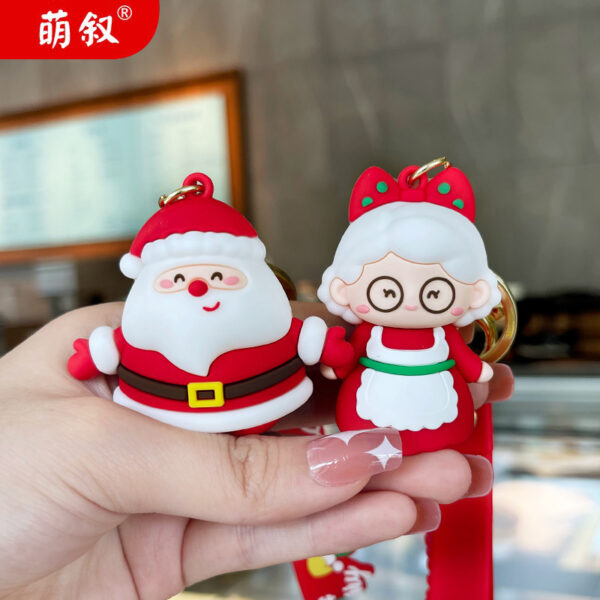 Wholesale Christmas Creative Cute Cartoon Plastic Keychains