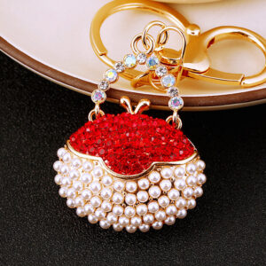 Round Pearl Bag Red / Single OPP bag packaging
